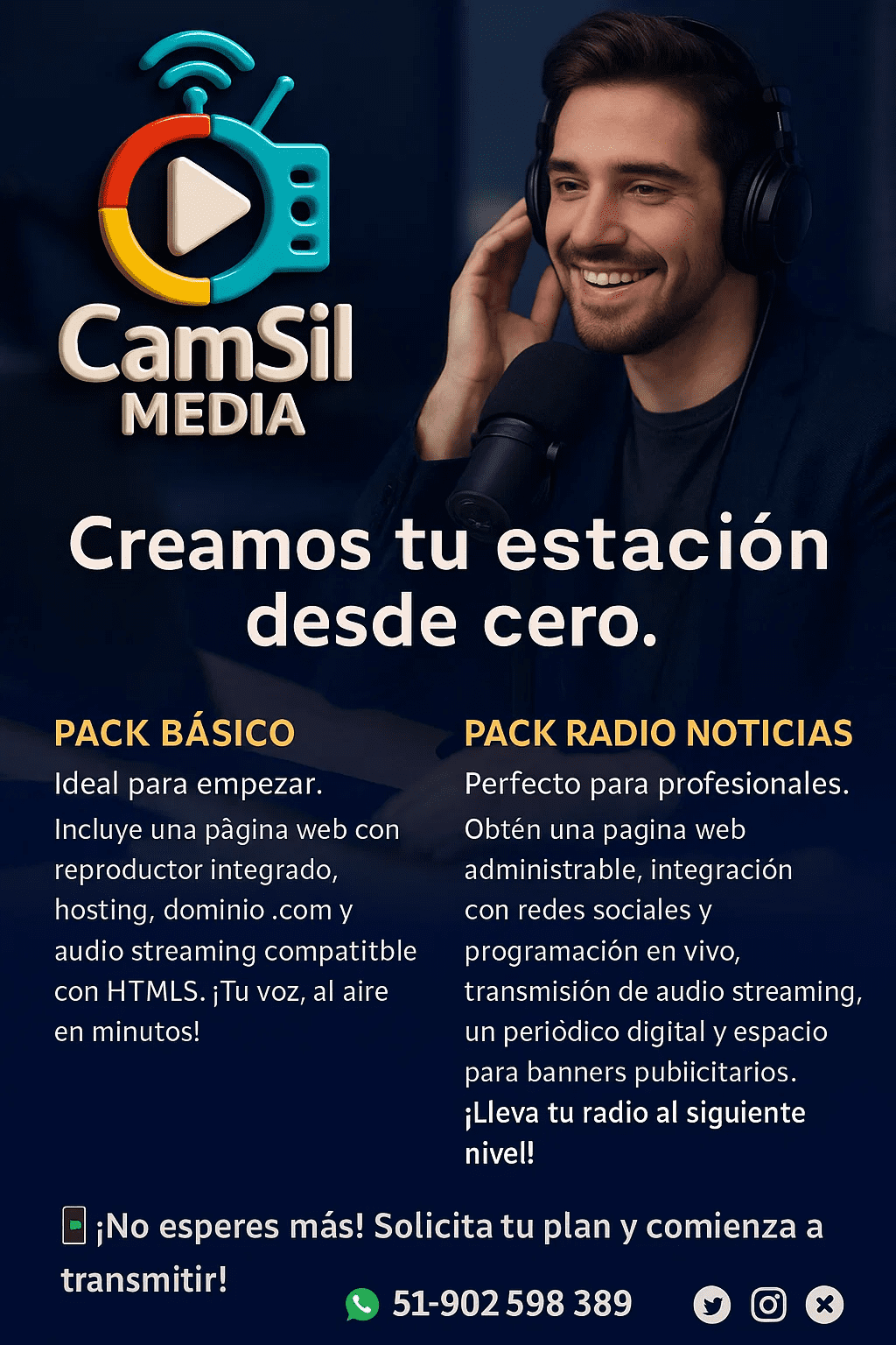 Pack de radio web
